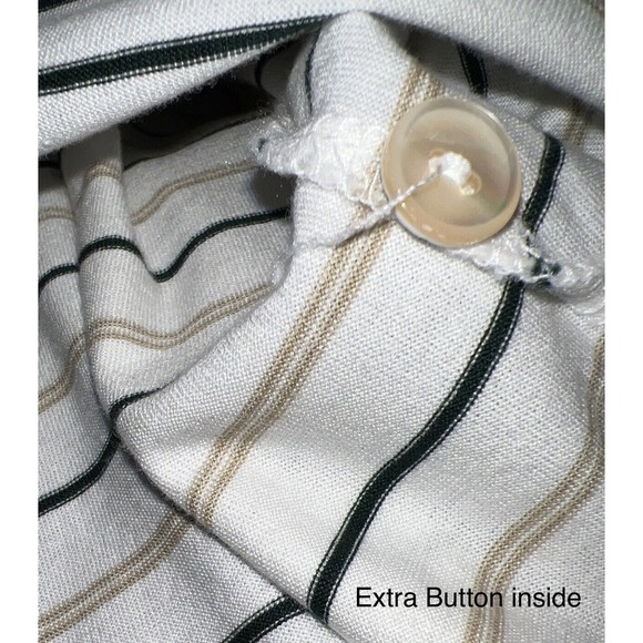 Peter Millar Striped Polo Short Sleeve Shirt  Medium Golf Athletic Men M Golfer - Picture 12 of 14